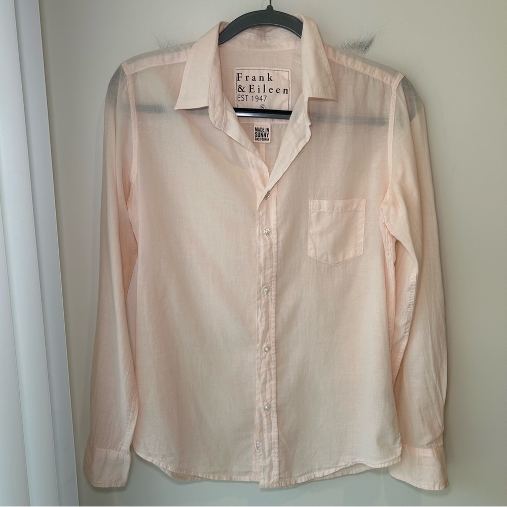 Frank & Eileen Barry Tailored Button-Up Shirt Size Small